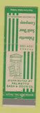 Matchbook Cover - Palmetto Sash & Door Orangeburg SC