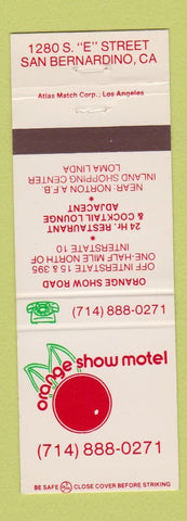 Matchbook Cover - Orange Show Motel San Bernardino CA