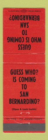 Matchbook Cover - Orange Savings and Loan San Bernardino CA
