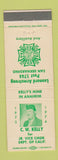 Matchbook Cover - VFW CW Kelly San Bernardino CA Leonard Armstrong Post
