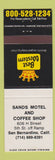 Matchbook Cover - Sands Motel Coffee Shop Best Western San Bernardino CA