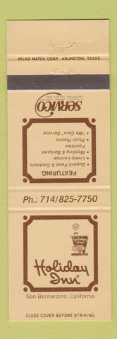 Matchbook Cover - Holiday Inn San Bernardino CA
