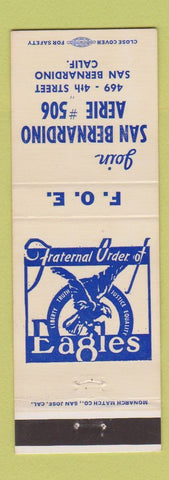 Matchbook Cover - Eagles Lodge San Bernardino CA