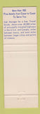 Matchbook Cover - Sands Motel Coffee Shop Best Western San Bernardino CA