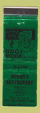 Matchbook Cover - Duran's Restaurant San Bernardino CA Mexican Food WEAR
