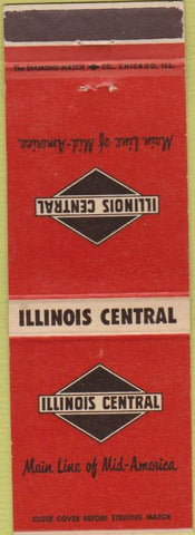 Matchbook Cover - Illinois Central Railroad