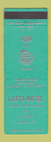 Matchbook Cover - Latta Motel SC Quality Courts