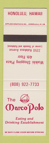Matchbook Cover - Marco Polo Restaurant Honolulu Hawaii SAMPLE
