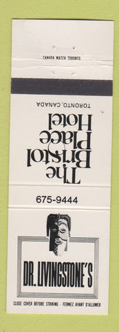 Matchbook Cover - Dr Livingstone's Bristol Palace Hotel Toronto ON