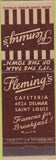 Matchbook Cover - Fleming's Cafeteria St Louis MO