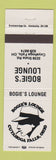 Matchbook Cover - Bogie's Lounge Cuyahoga Falls OH
