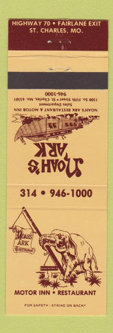 Matchbook Cover - Noah's Ark Motor Inn Restaurant St Charles MO