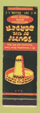 Matchbook Cover - South of the Border Dillon SC WEAR