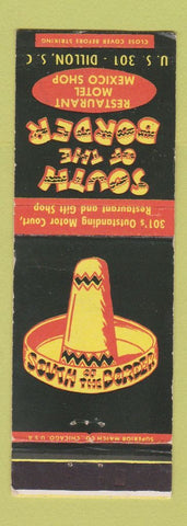 Matchbook Cover - South of the Border Dillon SC WEAR