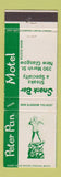 Matchbook Cover - Peter Pan Motel New Glasgow NS WEAR