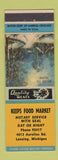 Matchbook Cover - Keeps Food Market Grocery Lansing MI