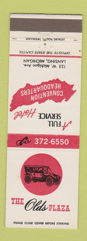 Matchbook Cover - Olds Plaza Lansing MI Hotel