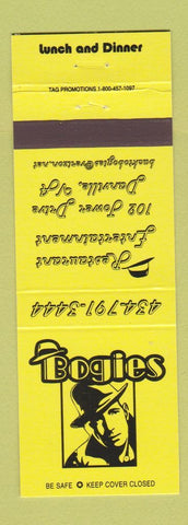 Matchbook Cover - Bogies Restaurant Danville VA