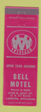 Matchbook Cover - Bell Motel Lansing MI