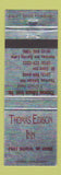 Matchbook Cover - Thomas Edison Inn Port Huron MI