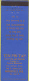 Matchbook Cover - Ten Pin Tap bowling Marshfield WI