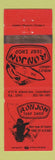 Matchbook Cover - Ron Jon Surf Shop Cocoa Beach FL ORANGE