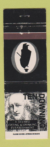 Matchbook Cover - Ten Downing Restaurant San Diego CA WEAR