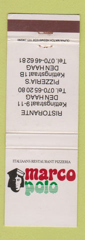 Matchbook Cover - Marco Polo Pizza Den Haag Netherlands