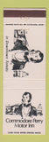 Matchbook Cover - Commodore Perry Motor Inn Toledo OH
