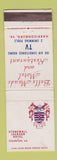 Matchbook Cover - Stonewall Jackson Hotel Staunton VA WORN