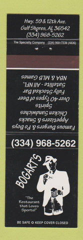 Matchbook Cover - Bogart's Restaurant Gulf Shores AL WEAR