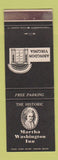 Matchbook Cover - Martha Washington Inn Abingdon VA