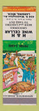 Matchbook Cover - H&H Wine Cellar Lansing MI hillbilly WEAR