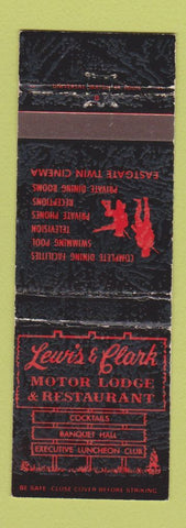 Matchbook Cover - Lewis & Clark Motor Lodge East Alton IL WEAR