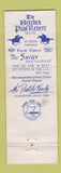 Matchbook Cover - Beeches Paul Revere Motel Rome NY