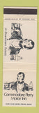 Matchbook Cover - Commodore Perry Motor Inn Toledo OH