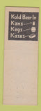 Matchbook Cover - H&H Wine Cellar Lansing MI hillbilly