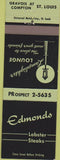 Matchbook Cover - Edmonds Lobster Steaks St Louis MO