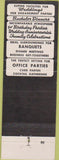 Matchbook Cover - Edmonds Lobster Steaks St Louis MO