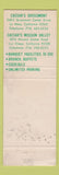 Matchbook Cover - Caesar's Restaurants San Diego La Mesa CA WEAR