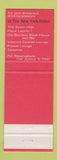 Matchbook Cover - New York Hilton Hotel Rockefeller Center