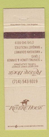 Matchbook Cover - Revere House Tustin CA