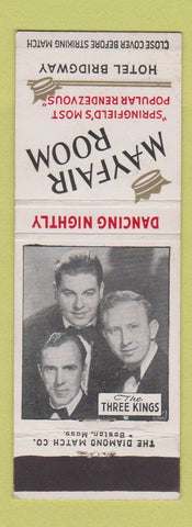 Matchbook Cover - Mayfair Room Hotel Bridgway Springfield MA