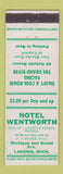 Matchbook Cover - Hotel Wentworth Lansing MI