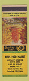 Matchbook Cover - Keeps Food Market Grocery Lansing MI