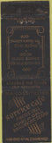 Matchbook Cover - Service Cafe Beaumont TX