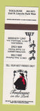 Matchbook Cover - Toulouse on the Park Wheeling Chicago IL