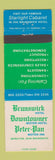 Matchbook Cover - Brunswick Hotel Moncton NB Peter Pan