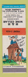 Matchbook Cover - H&H Wine Cellar Lansing MI hillbilly