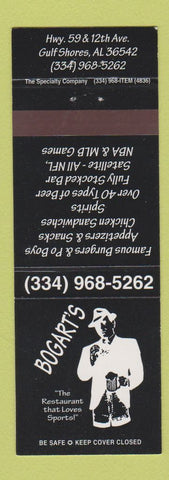 Matchbook Cover - Bogart's Restaurant Gulf Shores AL